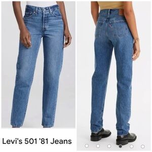 Levi's Premium Women's 501 81 Blue Straight Leg Jeans Size 26